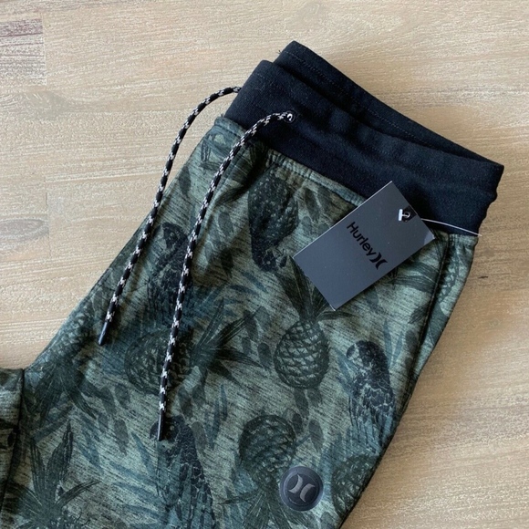 HURLEY PHANTOM PARADISE FLEECE JOGGERS RARE PRINT - Picture 5 of 8